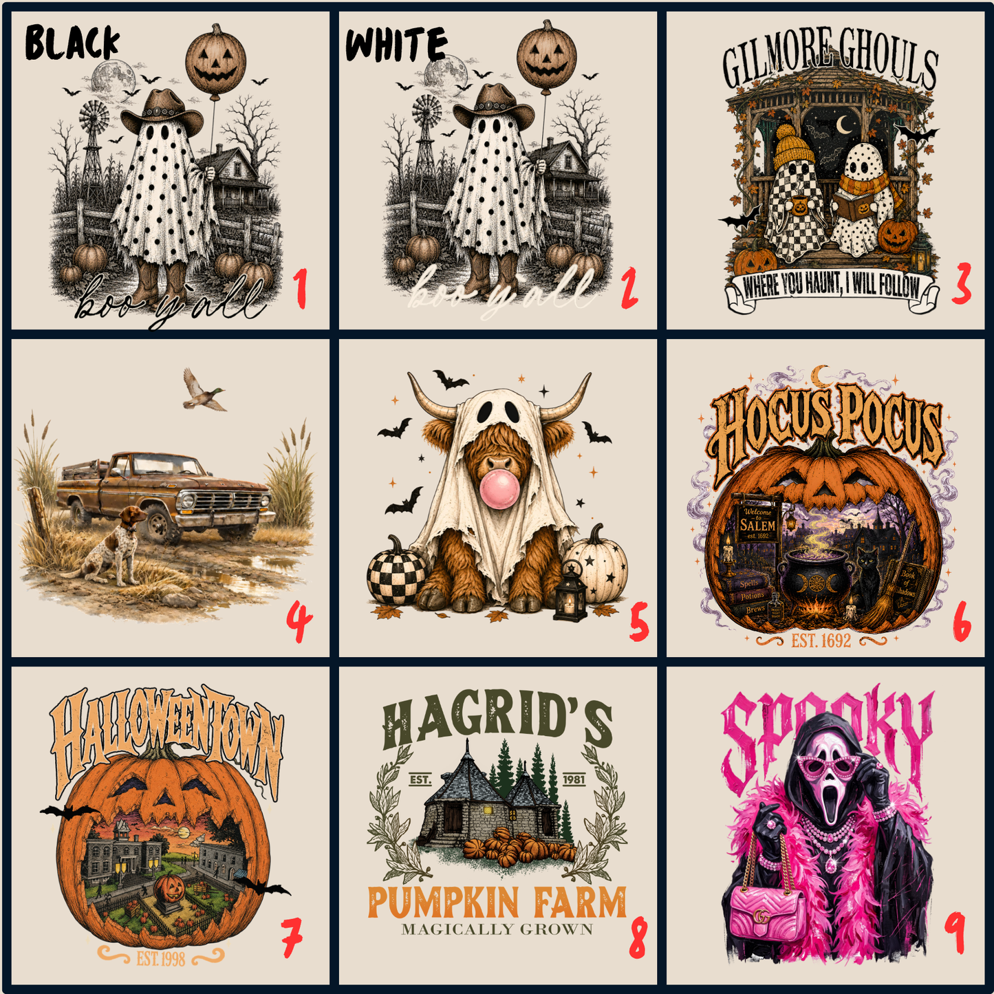 FALL/HALLOWEEN TEES/SWEATSHIRTS
